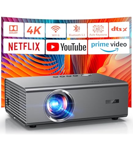 Amazon.com: Native 1080p WiFi Bluetooth Projector, MINLOVE
